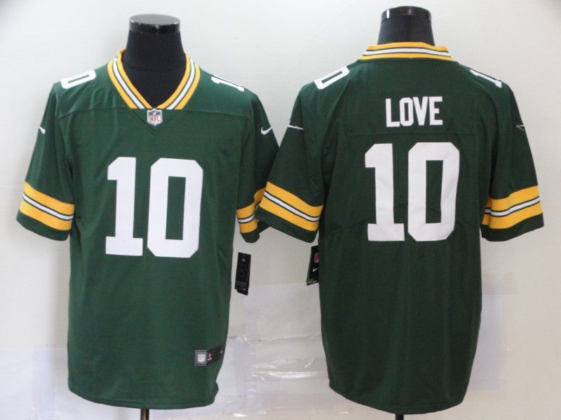 Men Green Bay Packers #10 Love Green Nike Vapor Untouchable Stitched Limited NFL Jerseys